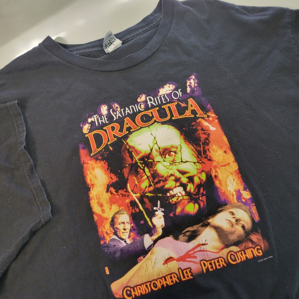 Vtg Impact Merchandising Satanic Rites‎ of Dracula Tshirt Mens XXL Horror 2003